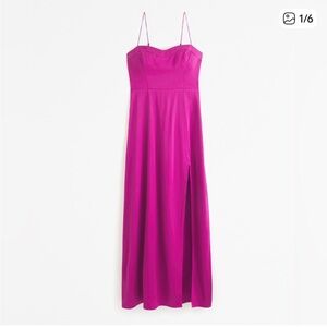 Abercrombie & Fitch Camille High Slit Midi Dress worn once